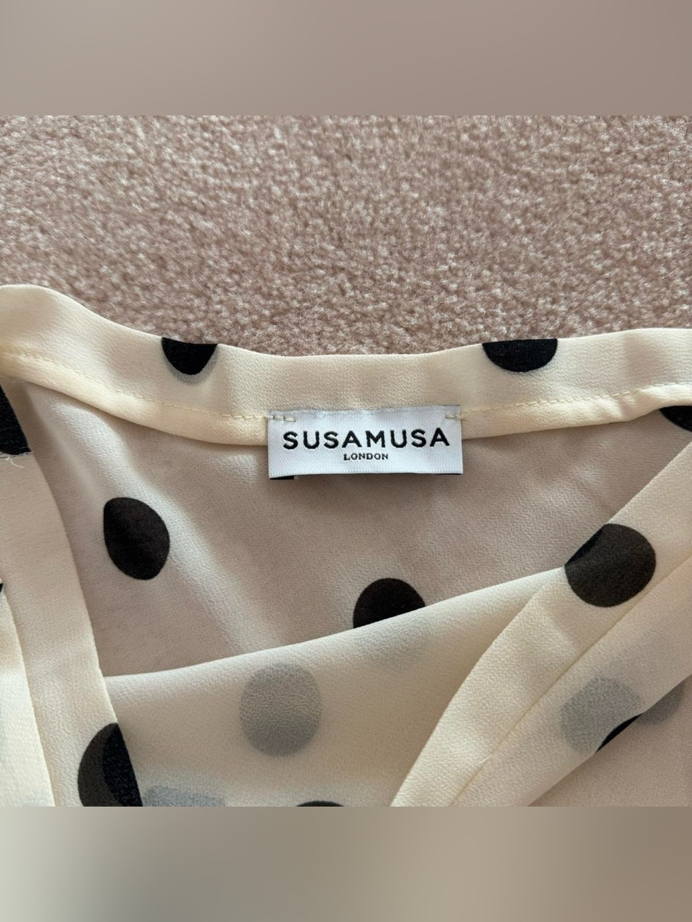 Susamusa London Cream Polka Dot Women's Skirt